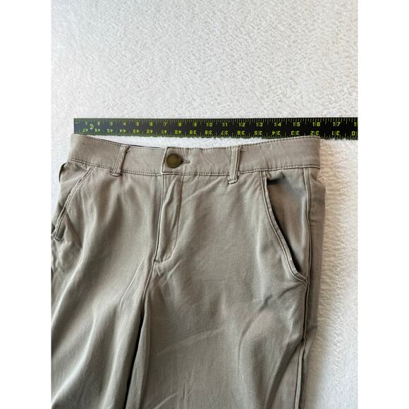 Democracy Womens Pants Size 10 Gray Workpants Chino Style Stretch Slit Pocket - Picture 8 of 12